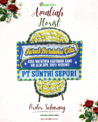 Papan Bunga Duka di Jember