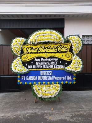 Papan Bunga Duka di Jember