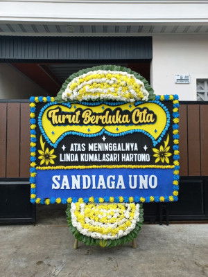 Papan Bunga Duka di Jember